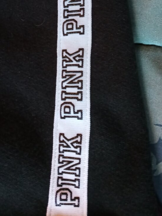 PINK Sweatshirt Women's L Victoria's Secret Dog V-Neck Pullover Long Sleeve - Picture 12 of 14